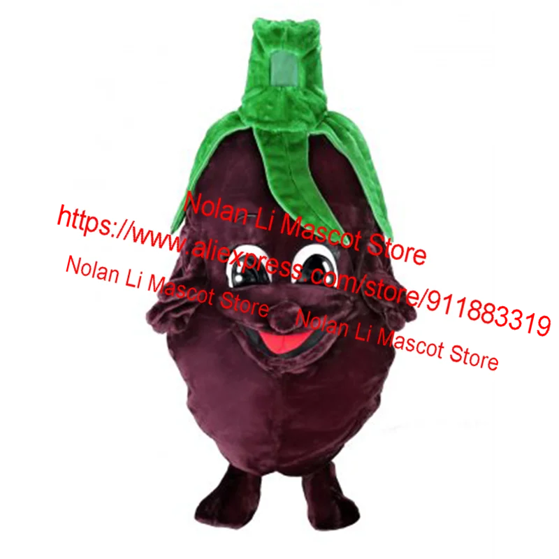 High Quality Eggplant Mascot Costume Vegetable Cartoon Set Cosplay Advertising Carnival Adult Size Christmas Gift 584