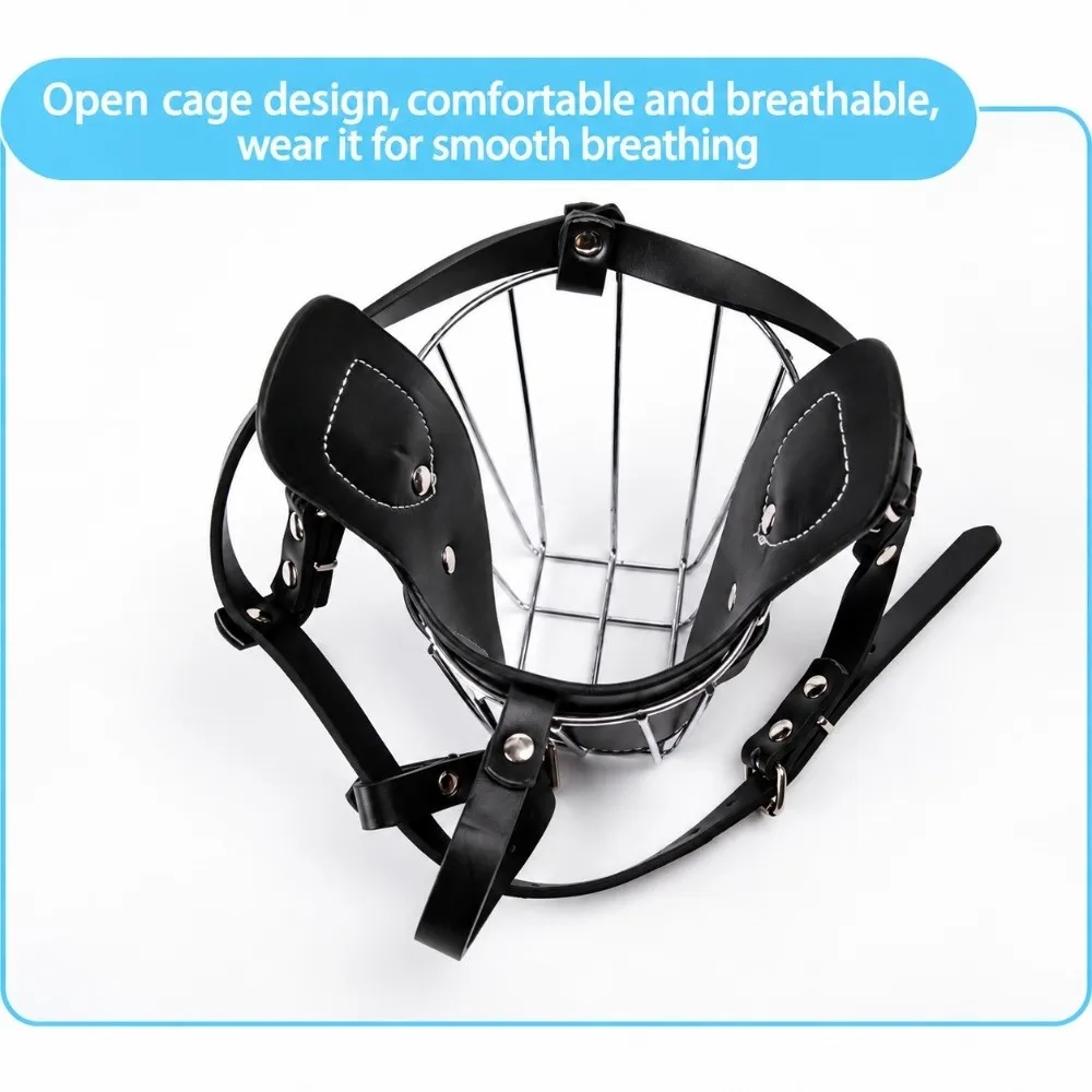 Adjustable Dog Muzzle Breathable Anti-Bite Dog Mouth Cover Anti-Barking Anti-Indiscriminate Eating Basket Muzzle Large Dog