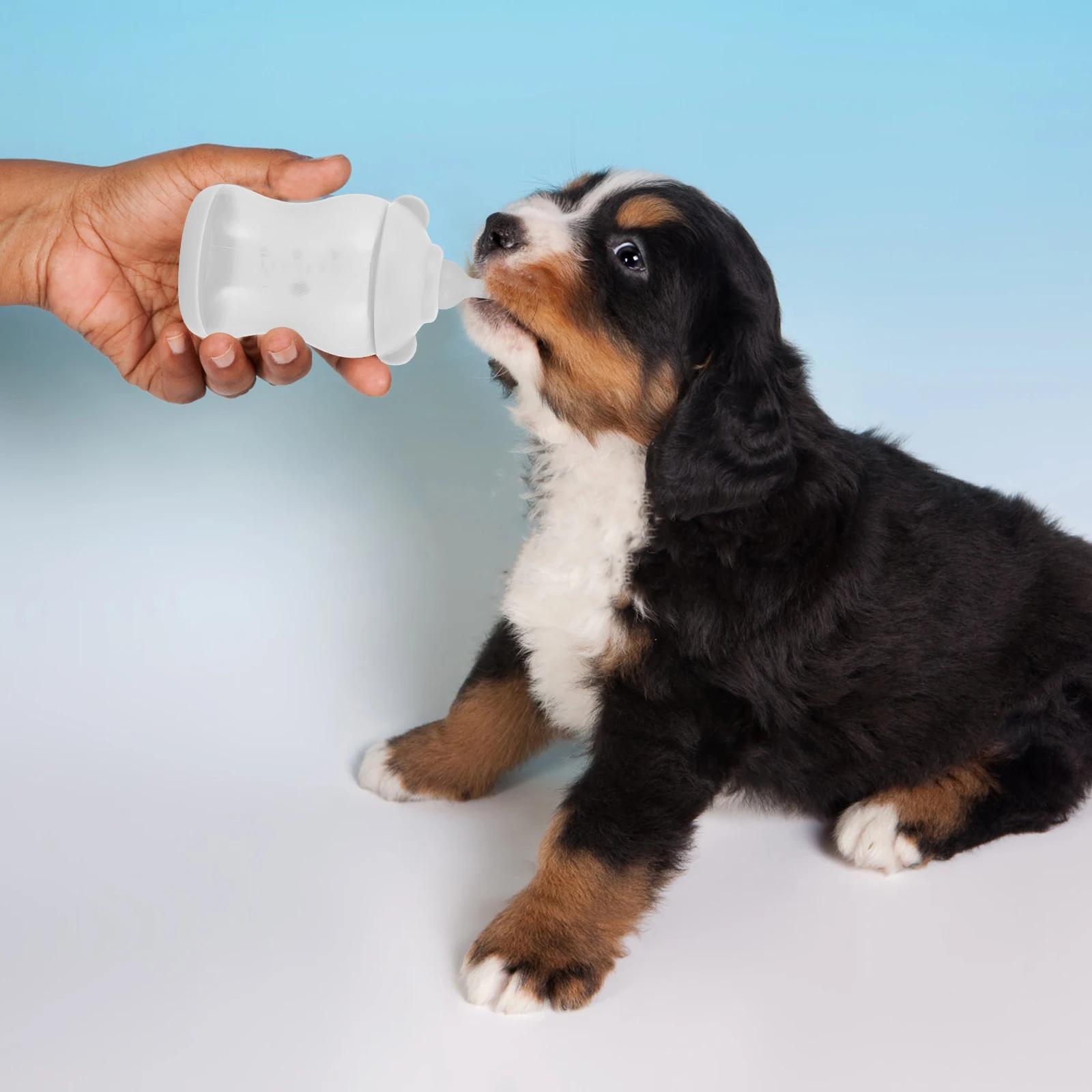 

Silicone Pet Feeding Bottle for Kitten Puppy Small Animals Milk Feeder Easy to Clean Durable Portable White Container