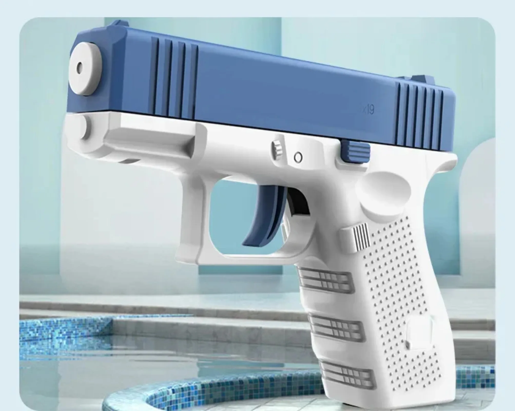 Glock-pistola de agua no eléctrica de alta presión para niños, niños, niñas y adultos, tiro automático completo, juguete de playa