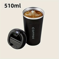 Thermos Cup 380/510ml 304 Stainless Steel Cup Temperature Display Screen Water Cup Leisure Business Office Coffee Mug