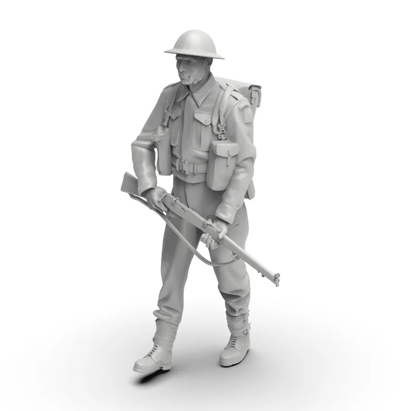 1/35 1/64 1/72 مقياس الحرب العالمية 2 بريطانيا الجندي الراتنج مايكرو مصغرة تمثال ثلاثية الأبعاد مطبوعة لعبة مجسمة غير مجمعة وغير مصبوغ