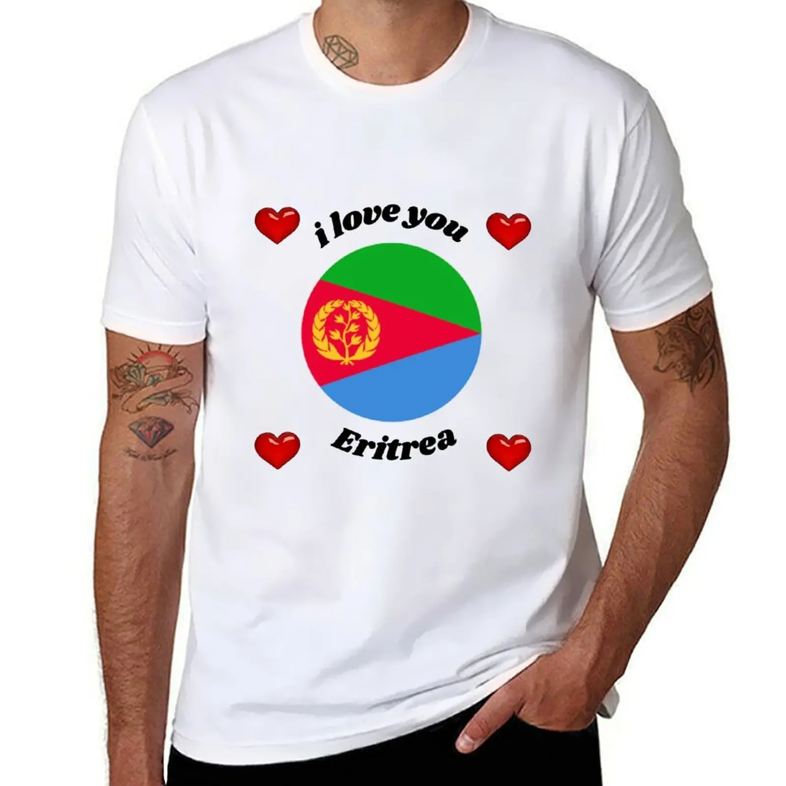 

flag eritrea T-Shirt t shirt man designer man t shirt summer T-Shirt