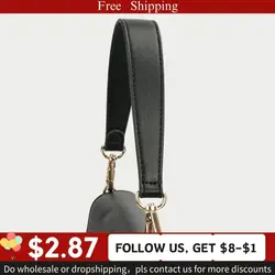 Fashion Genuine Leather Handbag Straps Golden Buckle Replacement Shoulder Bag Strap Women Bag Belt Band Bag Handles Bag Parts