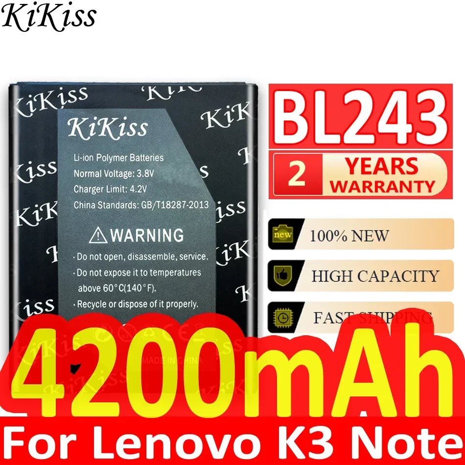 BL296 BL297 BL261 BL287 BL295 BL289 LB003 LB001 BL243 Battery For Lenovo Vibe Lemon K3 K4 K5 K5S K9 Z6 Note Pro Play Lite L38041