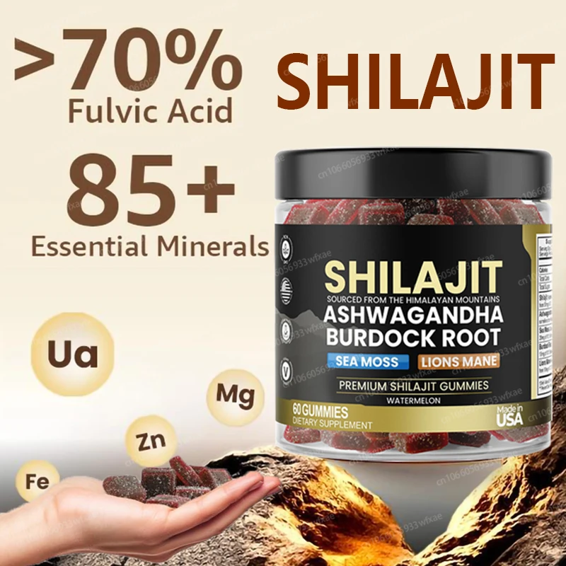 

Гималайские конфеты из смолы Shilajit 1055+ Trace Minerals Energy Boost Старение Защита Поддержка Общее здоровье