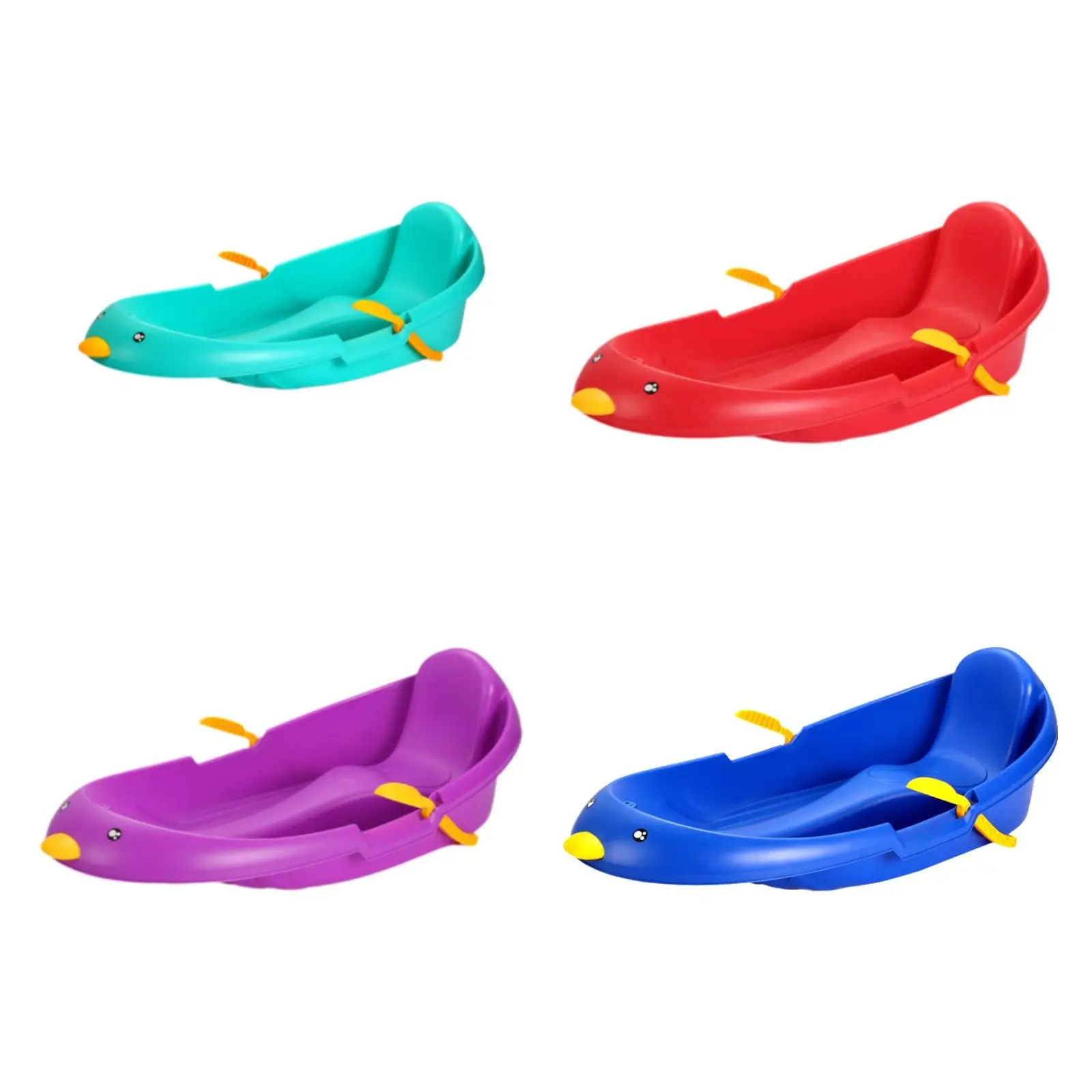 

Snow Sled with Brake Downhill Sled Versatile Games Winter Toys Outdoor Easy to