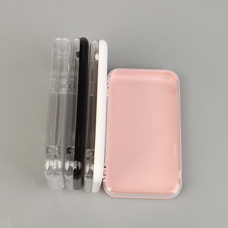 Rechteckige, transparente Kunststoff-Schmuckschatulle, Aufbewahrungsbox für Press-On-Nägel mit Deckel, Display-Organizer für künstliche Nägel, Salon-Organizer-Behälter – Detail 10