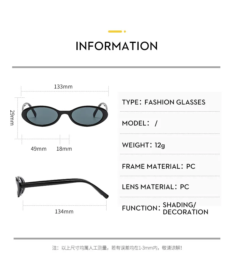 Polarized Small Oval Women\'s Myopia Sunglasses Women Frame Nearsighted Sun Glasses Uv400 Protection Eyewear
