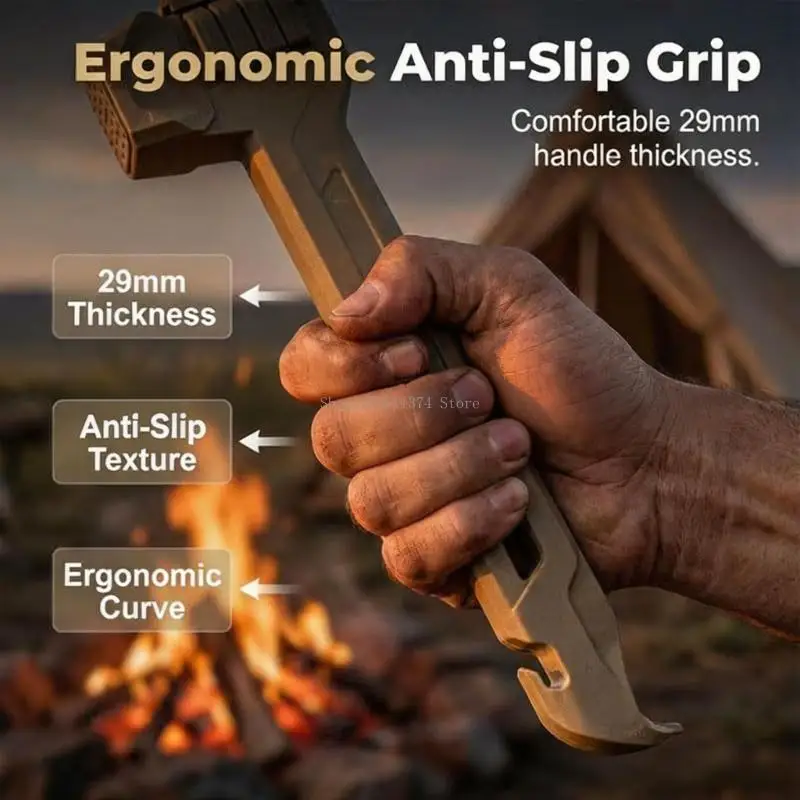  Camping Mallets Tent Peg Mallets with Peg Remover Multifunction Tent Mallets Outdoor Backpacking Mallets Camping Mallets