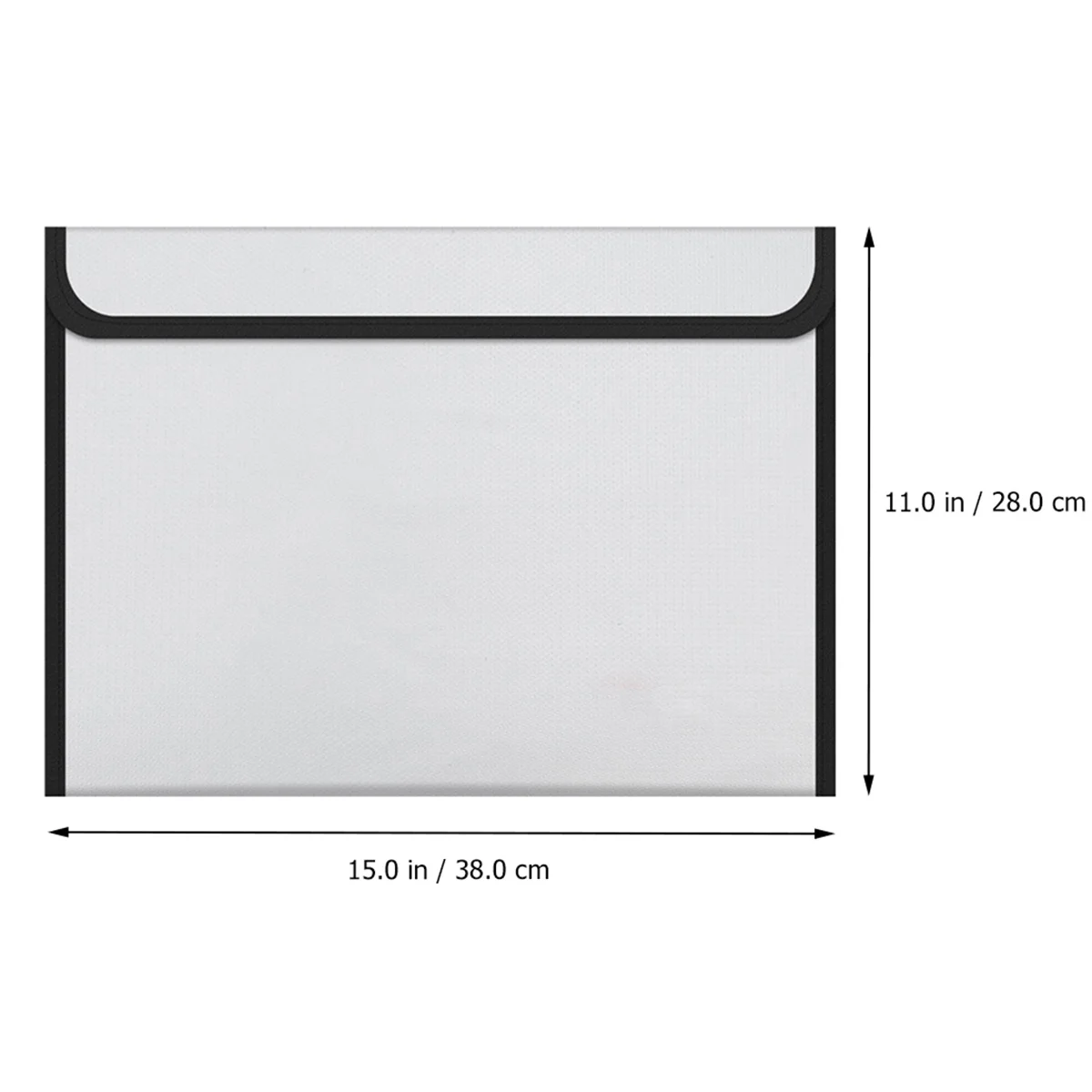 Fireproof Waterproof Document Bag Large Capacity Double Layer Safety File Storage Organizer for Passport