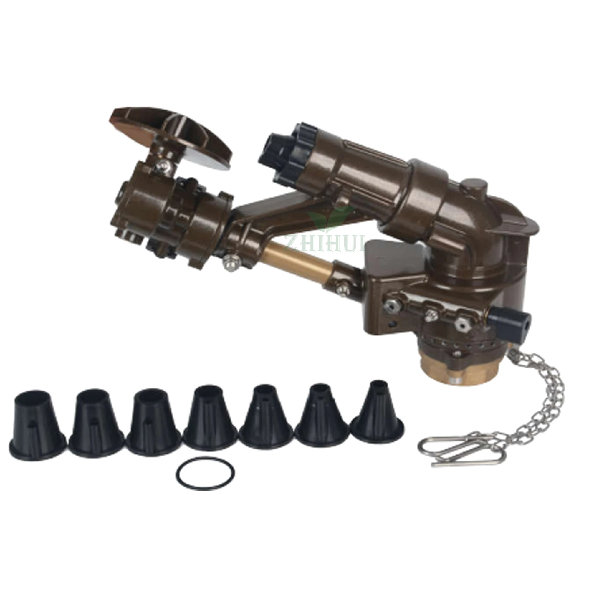 Rain Gun Sprinkler Irrigation System 2 Inch Female Thread 18-44m Radius Big Rain Gun Sprinkler