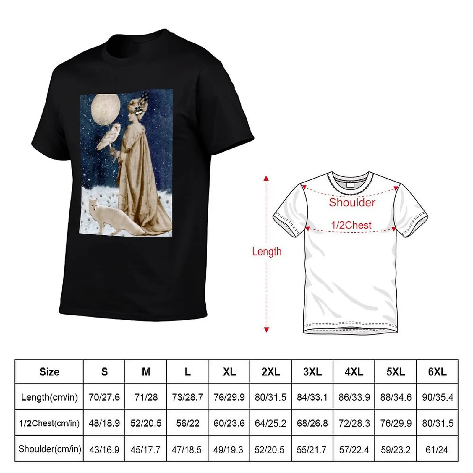 Wild Moon Goddess T-Shirt Streetwear Print Tee Shirt