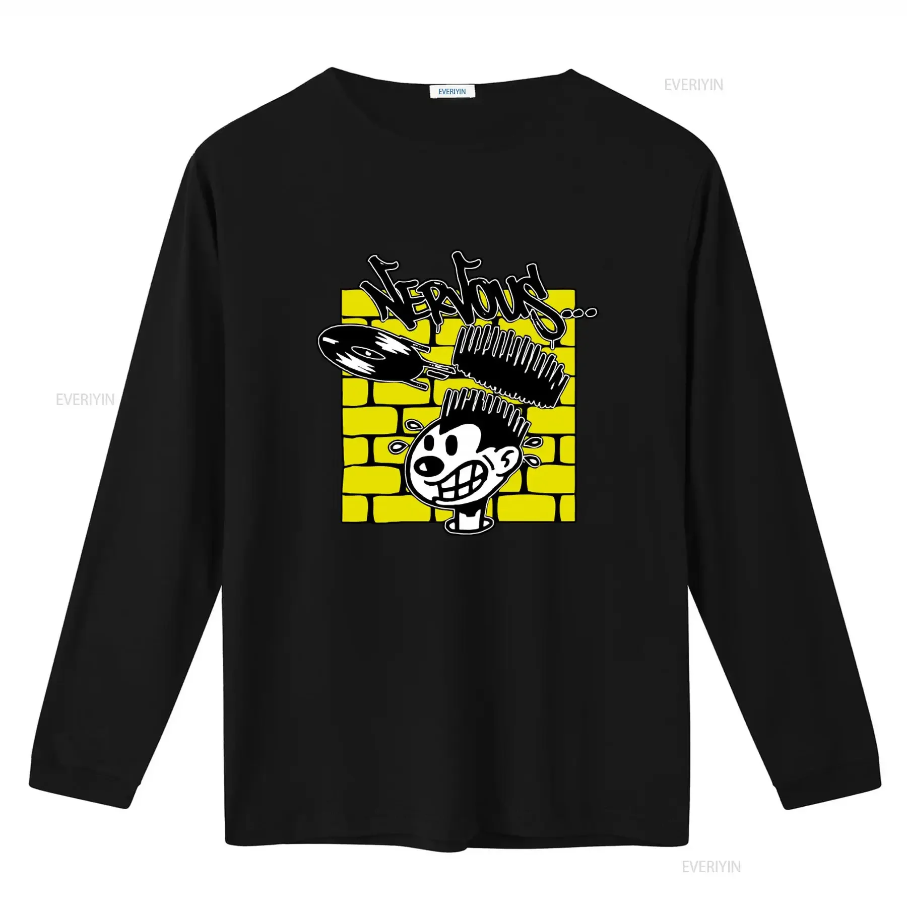 Nervous Records T Shirt for DJs with Bold Design Featuring Technics Pioneer Denon Vestax Rane Serato Perfect Music Lovers