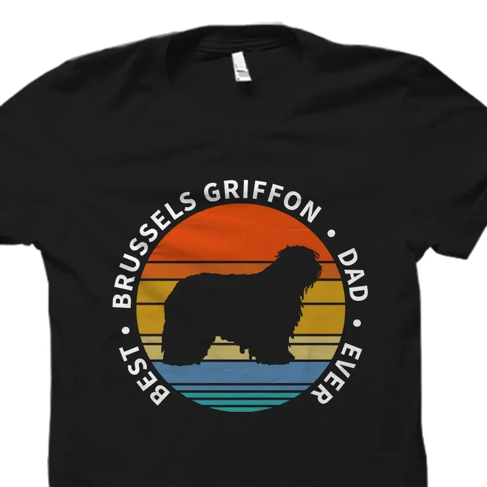 Brussels Griffon Dad T Shirt Dog Lover