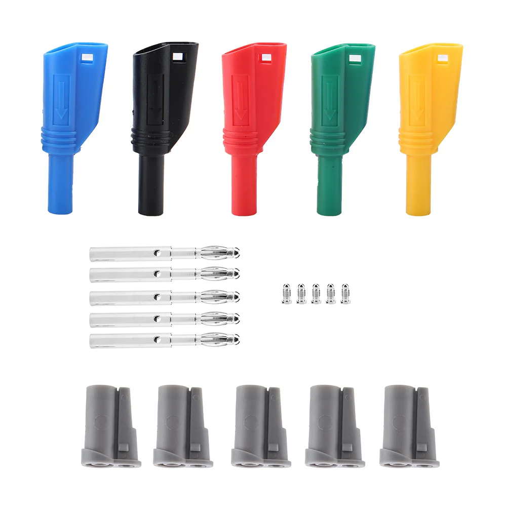 الموز موصل كابل الموز موصل P3005B 1000 فولت/10A لحام تجميع 4 مللي متر سلامة الموز التوصيل موصل متعدد متر