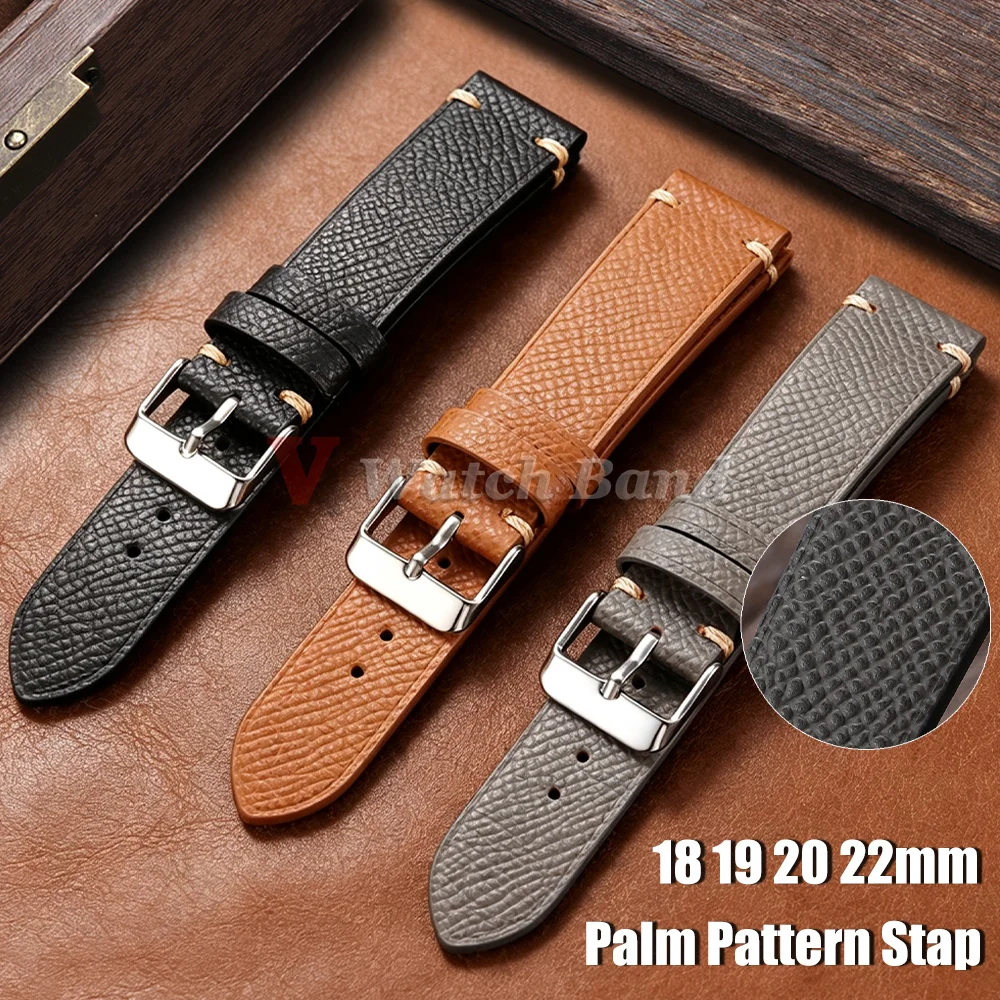Men'S Accessories Armani - Top Grain Epsom Watch Strap for