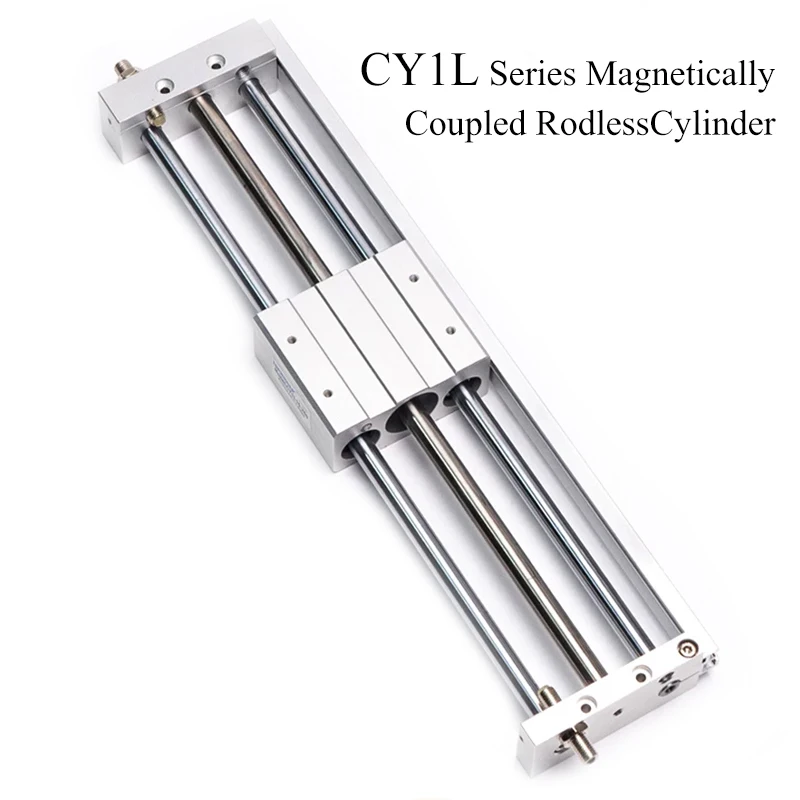 CY1L Series Magnetically Coupled Rodless Air Cylinder CY1L6 CY1L10 CY1L15 CY1L20 CY1L25 CY1L32 CY1L40 Guide Rod Type Bearing