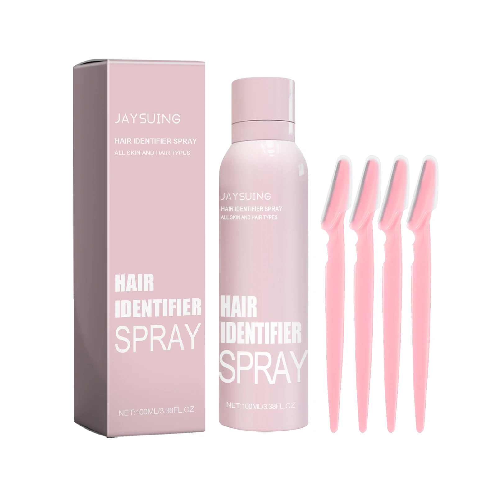 Hair Identifier Spray for Shaving Dermaplaning Spray with Razor Face Hair Removal Hairless Painless Gentle Hair Growth Inhibitor