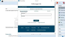 2025 ODIS 25.3.1 ODIS-E 19 Engineers diagnose software installation Configure the online account login window