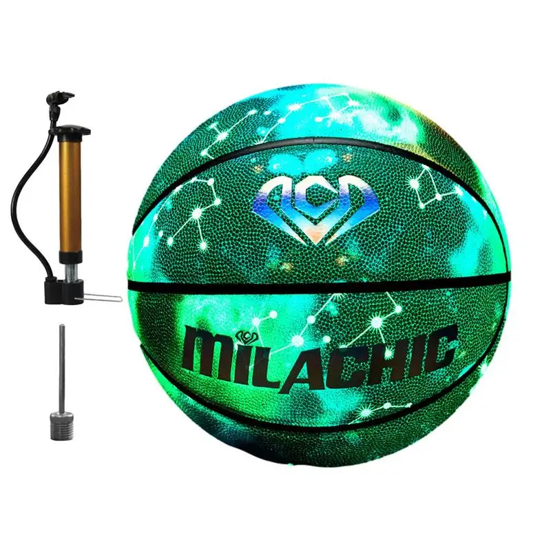 

Size 7 Basketball Size 7 Reflective Luminous Night Game Basket Ball Reflective Luminous Street Ball Size 7 Illuminated