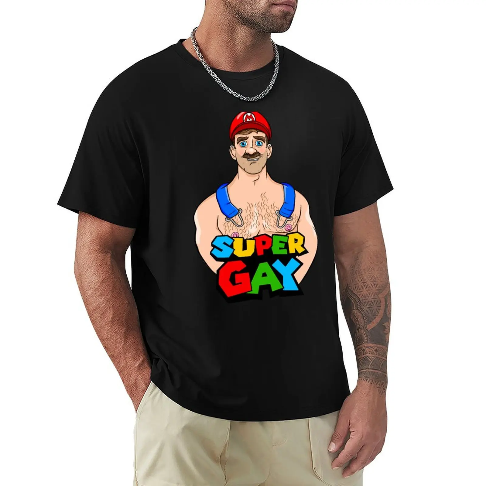 

Super Gay T-Shirt summer top blanks summer shirt mens t shirt