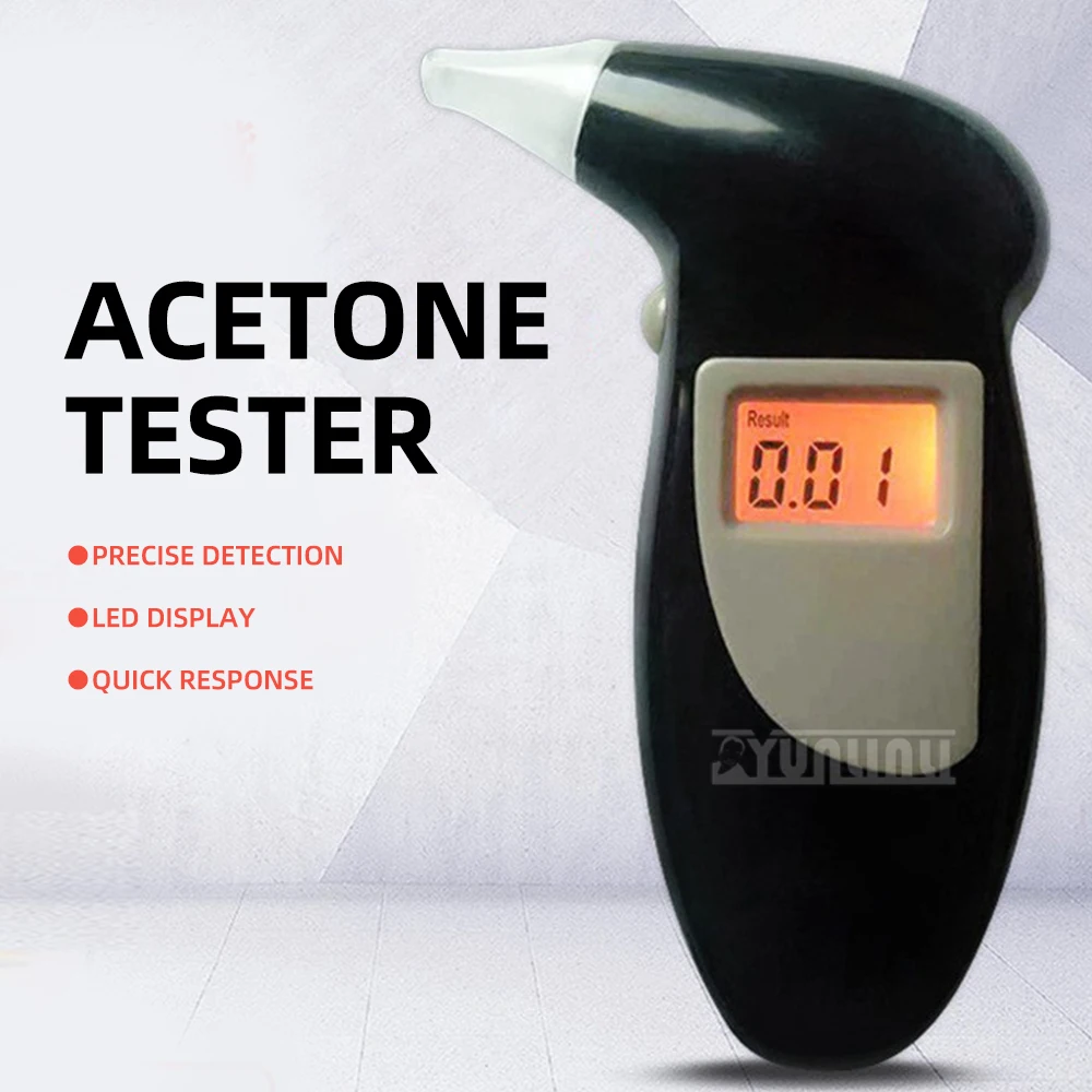 

Цифровой ЖК-дисплей, тестер ацетона дыхания, трехцветная подсветка, сжигание жира, тип дыхания для мониторинга здоровья