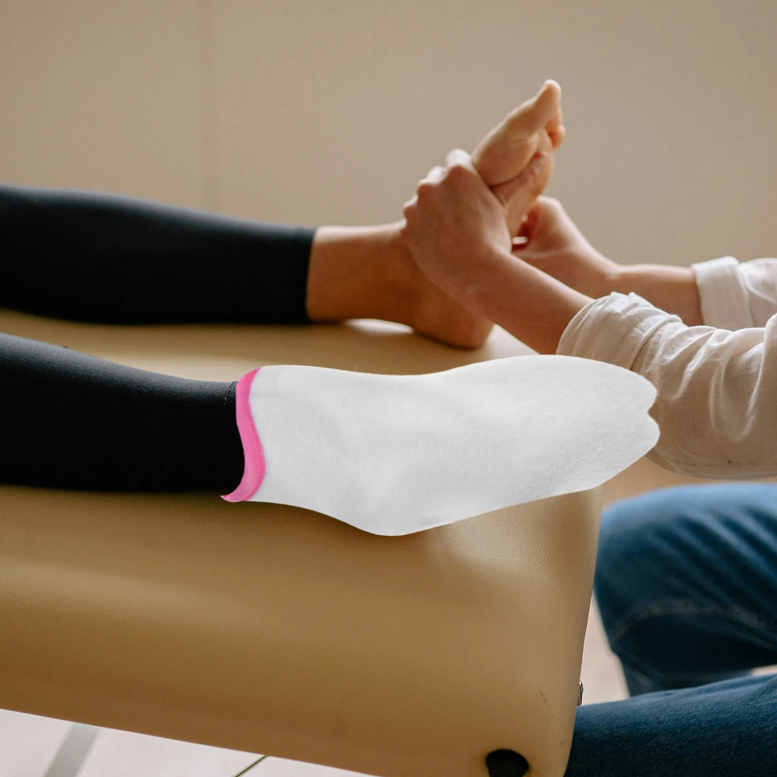 

2 шт. хлопковые чехлы для ног с парафином, пакеты для ухода за ногами, для сохранения тепла, многоразовые, легко моются, удобны в использовании