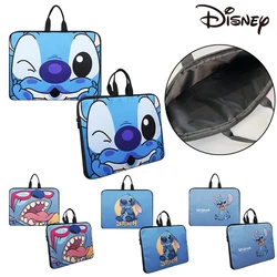 14 cali Disney Stitch Cartoon torba na laptopa dla Macbook Microsoft HP Huiwei torebka na laptopa moda Anime torba do przechowywania na zamek błyskawiczny prezent