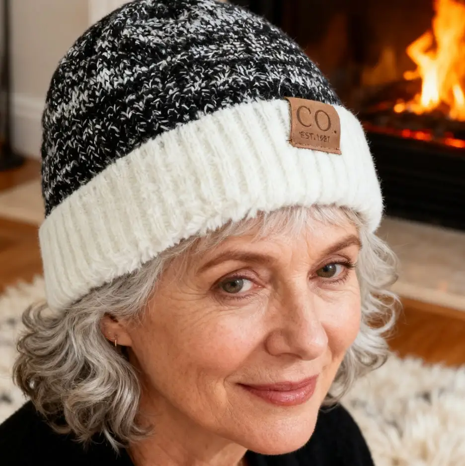 قبعة أكريليك مطرزة بالصوف من CO - قبعة متماسكة دافئة عالية التمدد للجنسين للمناسبات الرياضية الخارجية #2