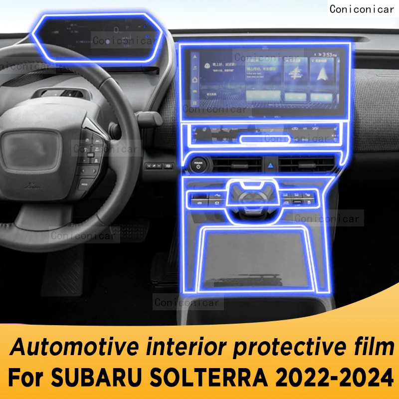 

For SUBARU SOLTERRA 2022-2024 Automotive Interior Screen Protective Film TPU Anti-Scratch Gearbox Panel Dashboard Navigation