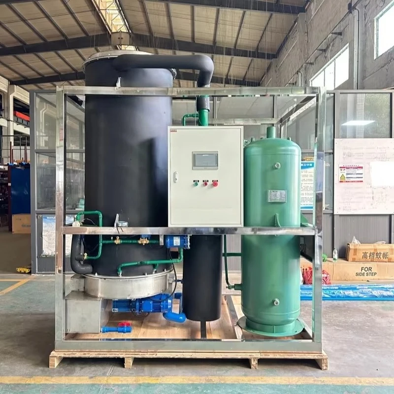 High Efficiency Cylindrical Hollow Tube Ice Maker Machine Customized Capacity 5 Ton 10 Ton From Professional Ice Factory