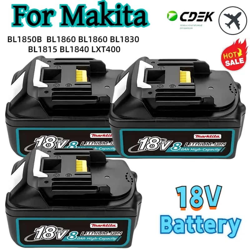 Batteria ricaricabile originale per Makita DHR242 DDF487 18V 6.0/8.0/12.0Ah DTD173 DTW700 DGA404 DAS180LED sostituibile agli ioni di litio