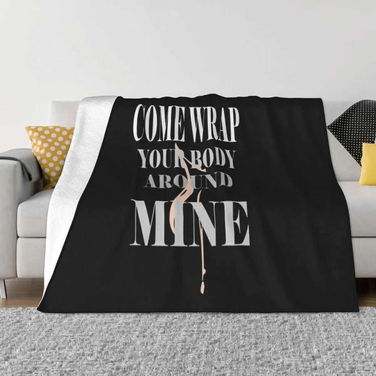 Приходите, обернуто свое тело вокруг шасси. Ультрамягкое одеяло из микрофлиса.