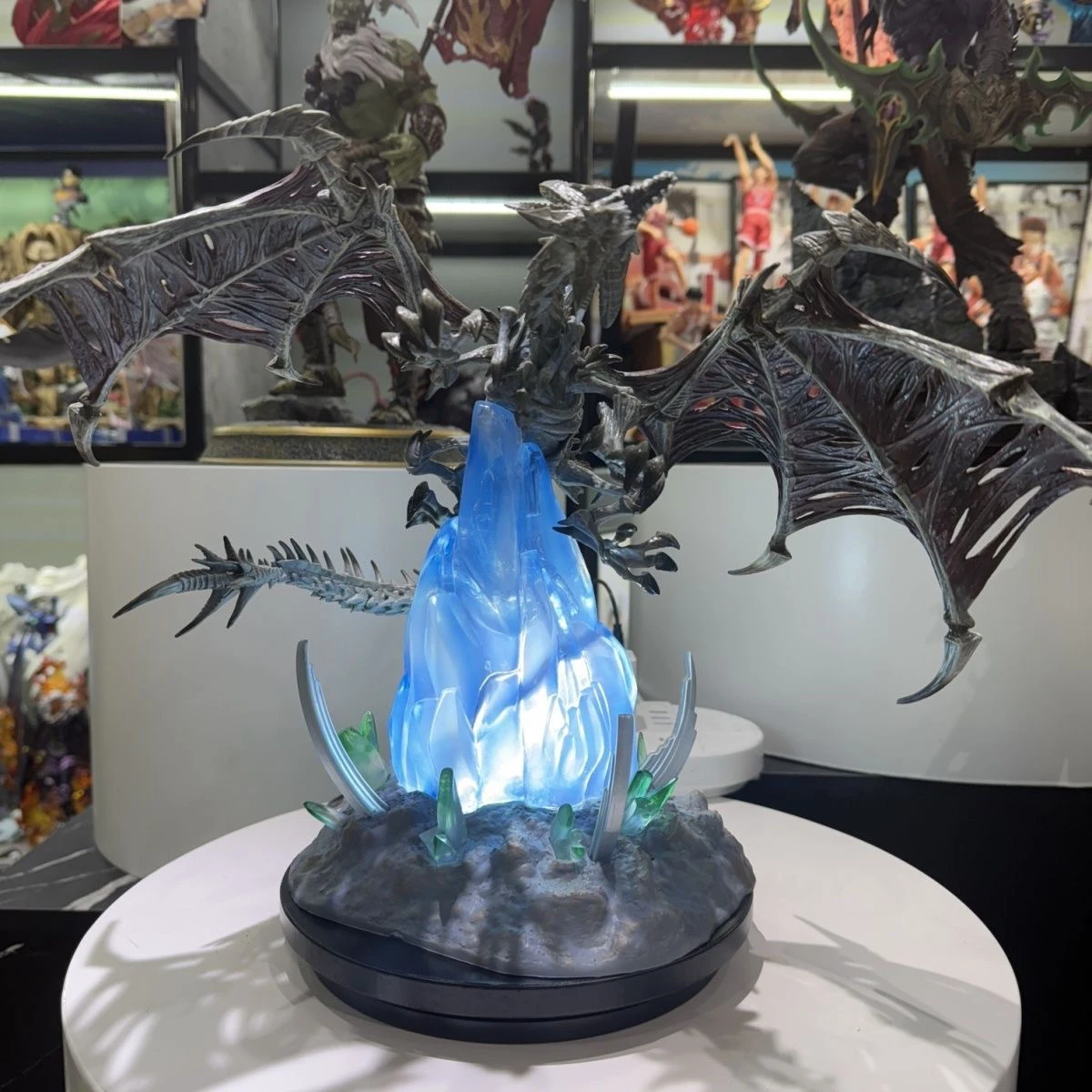 World of Warcraft Game figure Frost Wyrm Sindragosa The Lich King figures PVC Collectible Model Room Decoration Christmas Toys