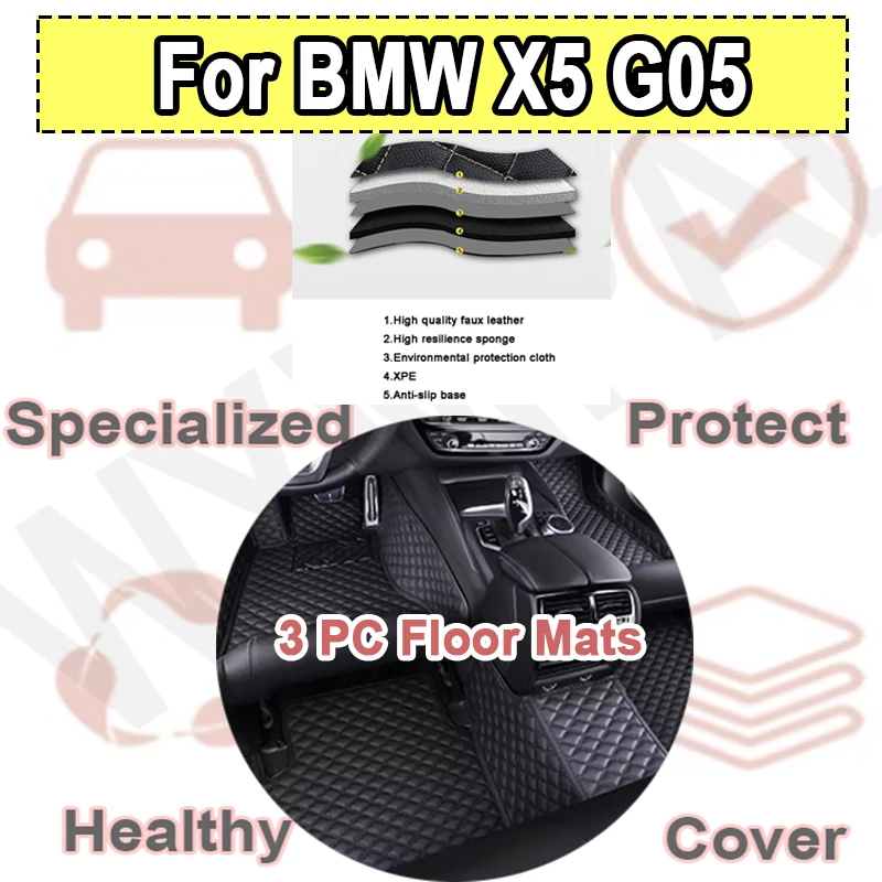 

Роскошные автомобильные коврики для BMW X5 G05 2019 ~ 2022 Ковер Кожаный коврик Пол Роскошный прочный коврик Автозапчасти для интерьера Автомобильные аксессуары
