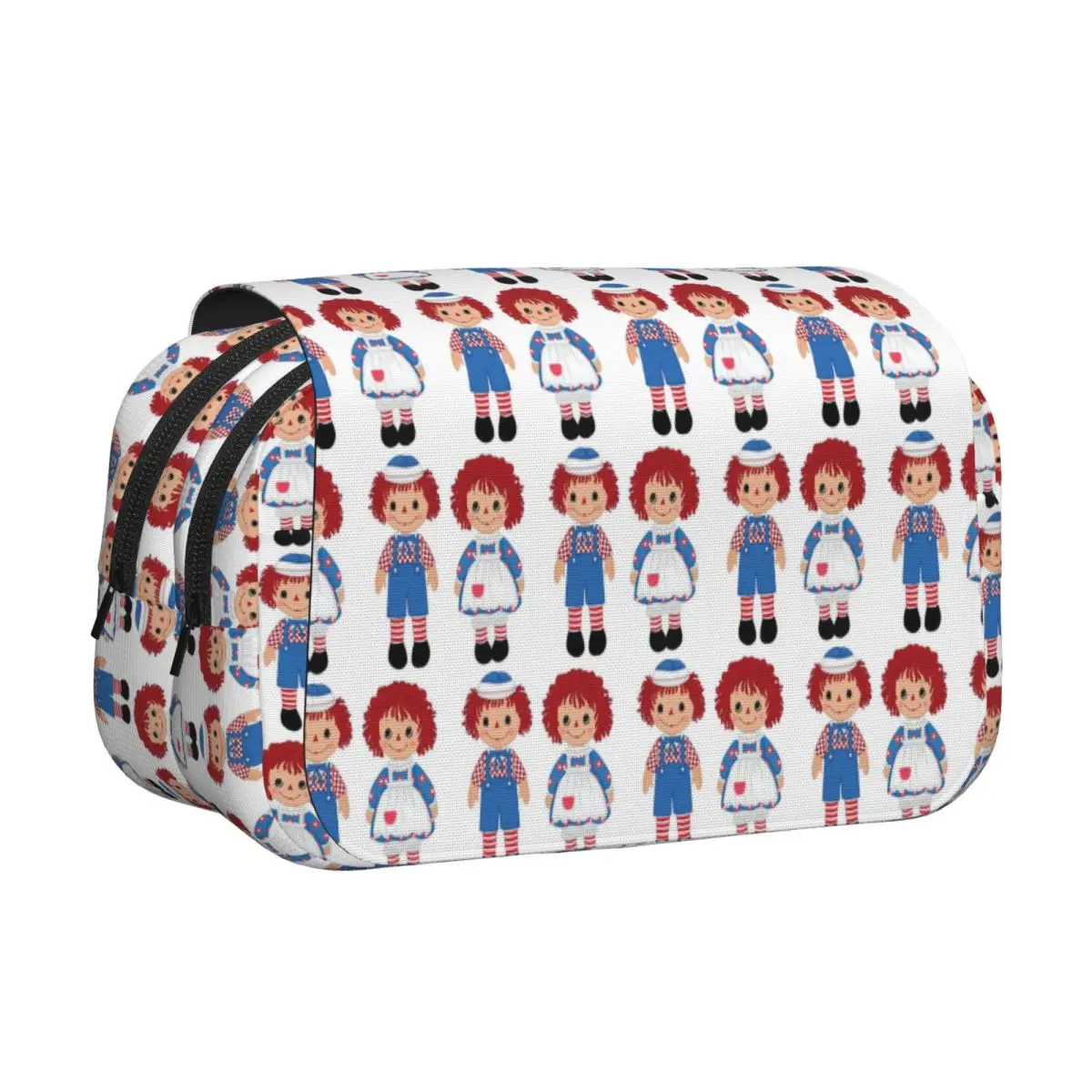 Raggedy Ann And Raggedy Andy The Vintage Dolls Pencil Case Pencil Pouch Hard Shell Big Capacity Pen Box Pencil Bag for Boy Girl