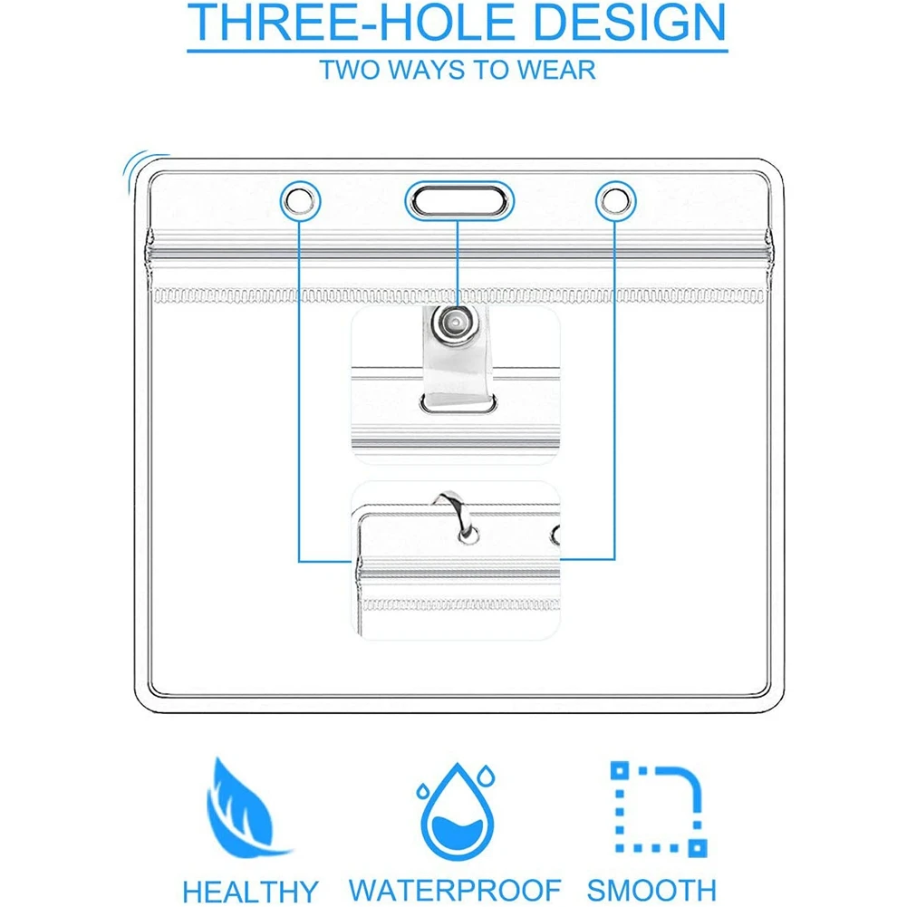 Protecteur de carte CDC, indicateurs d'enregistrement des vaccins, porte-carte d'identité en plastique transparent, étiquettes nominatives, badge, 4x3 pouces, paquet de 30