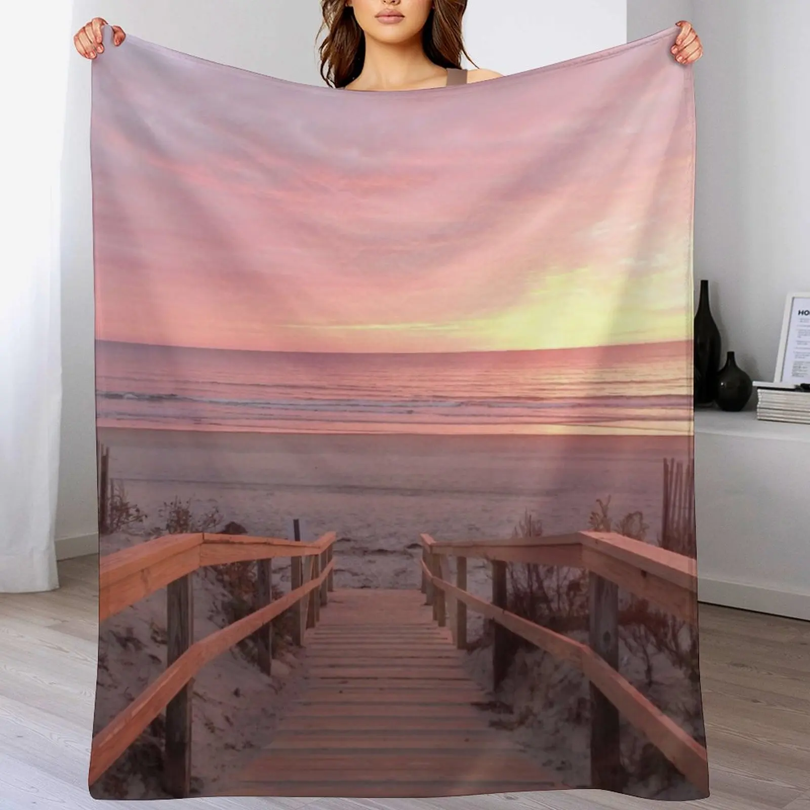 

Ogunquit in the morning Throw Blanket Furrys Kid'S Blankets