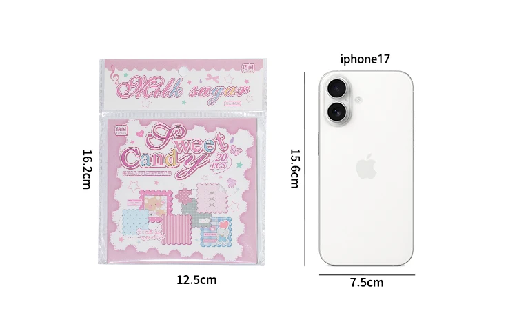 TIANZI Cartoon Die Cut Stickers Book 20/40 Sheets Decorative Diary Scrapbooking Supplies Handmade Japanese Stationery