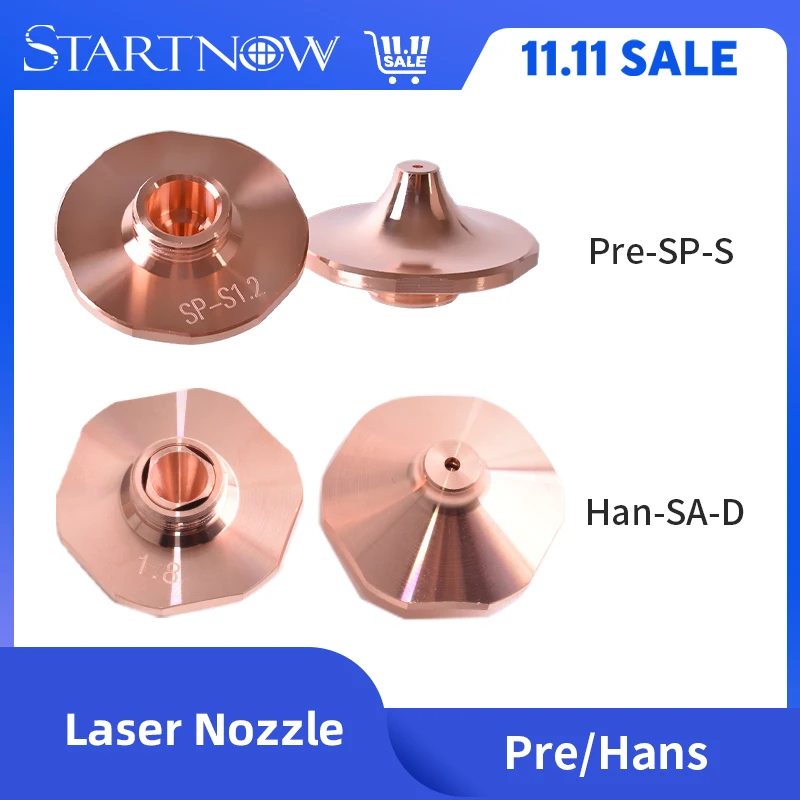 Startnow Fiber Laser Cutting Nozzle Single Double Layer For Precitec SP Series HANS Cutting Machine Parts Laser Nozzle Dia28mm