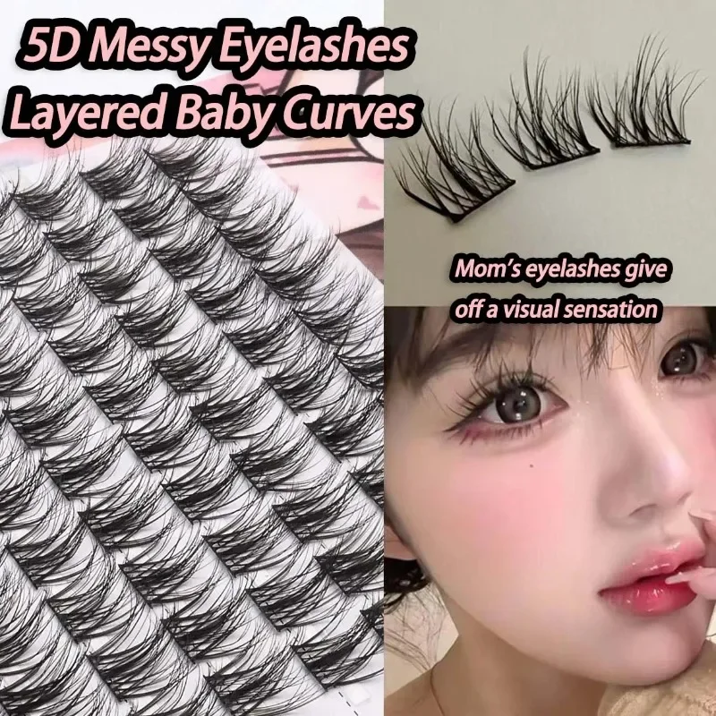 5d Individuele Manga Wimpers Nerts 10/3 Rijen Cluster Wimper Extensie Natuurlijke Valse Wimpers Koreaanse Ogen Make-Up Tool Groothandel