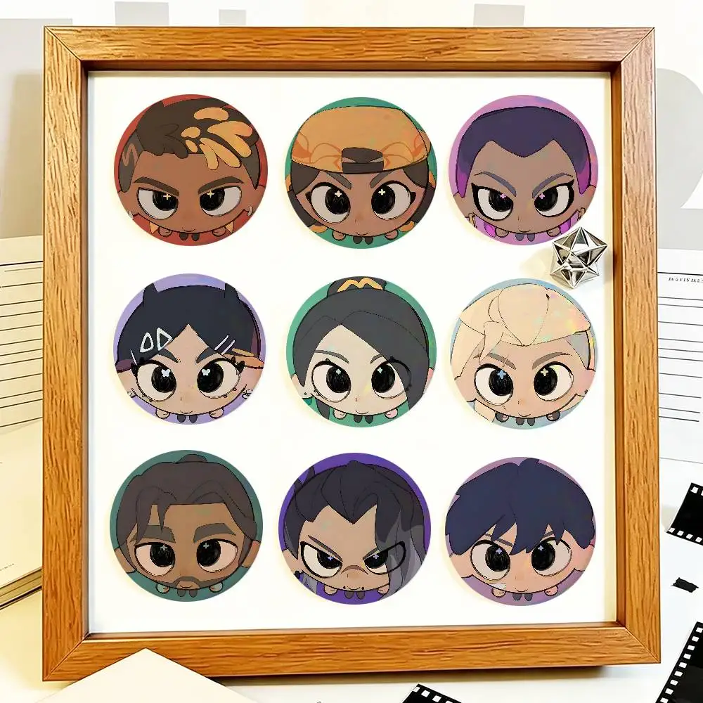 Game Valorant Round Badge Creative Brooch Clothing Backpack Accessories Lapel Pin