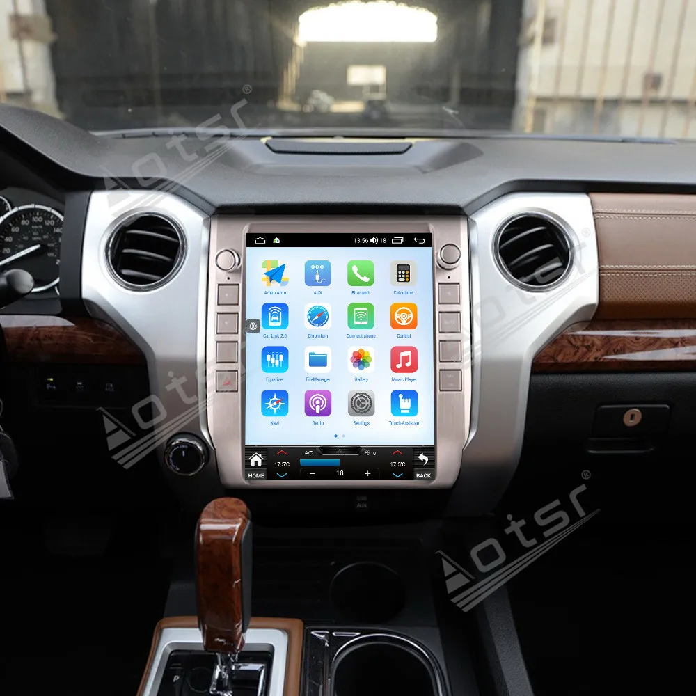 

Для Toyota Tundra 2013-2020: Автомобильная мультимедийная система Android 14 с вертикальным экраном, GPS-навигацией и аудио-стерео (головное устройство)