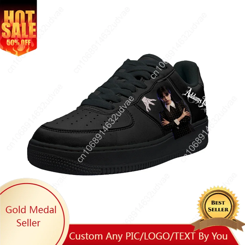 

Wednesday Casual Shoes Platform Sneakers Mens Womens Teenager Flats Sneaker Custom Made Shoe 3D Graffiti Kateboarding Footwear
