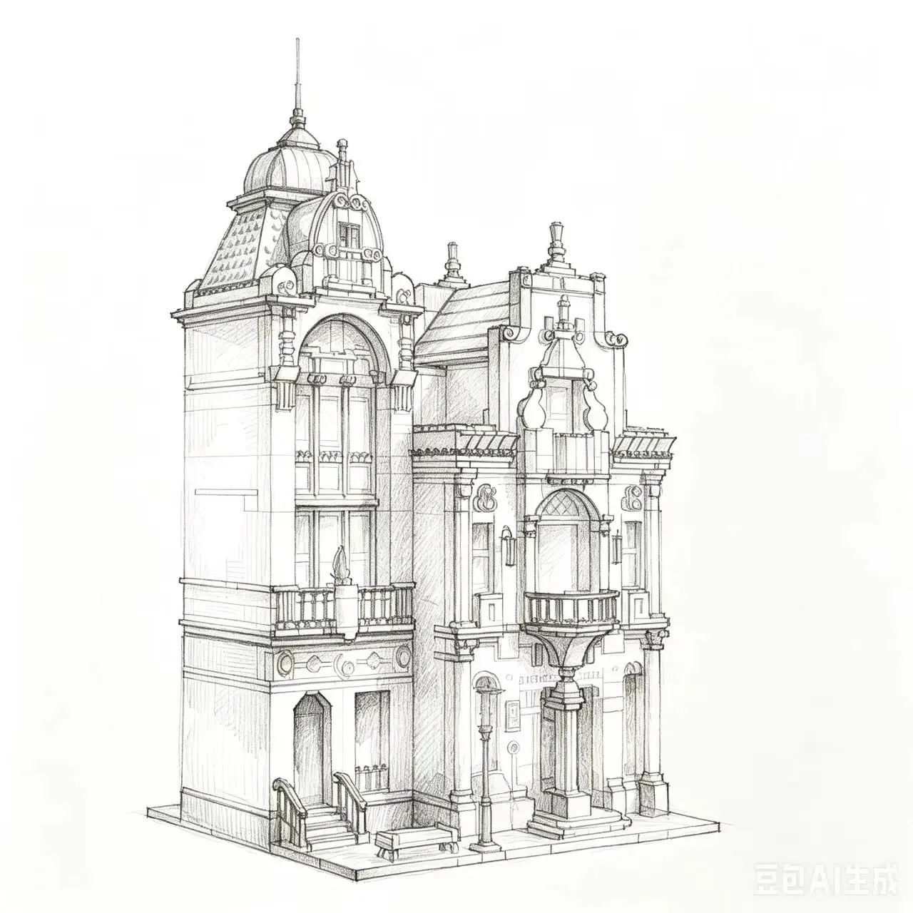 Post Office European Architecture Model Building Blocks 4560 pcs Modular MOC 89126 Bricks Set Gift Educational Toy