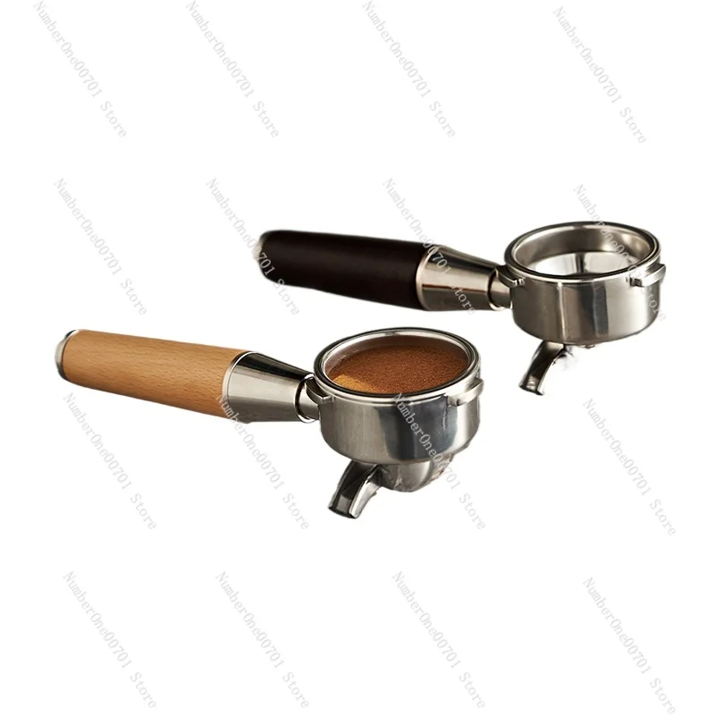 58mm Professional Horn Handle Stainless Steel Solid Wood Grip Coffee Machine Accessories Appliance