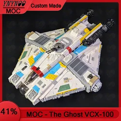 Customized MOC Spacecraft Building Blocks Model The UCS Ghost VCX-100 Armed Freighter Brick Set Gifts Toy Gift For Kids Boys