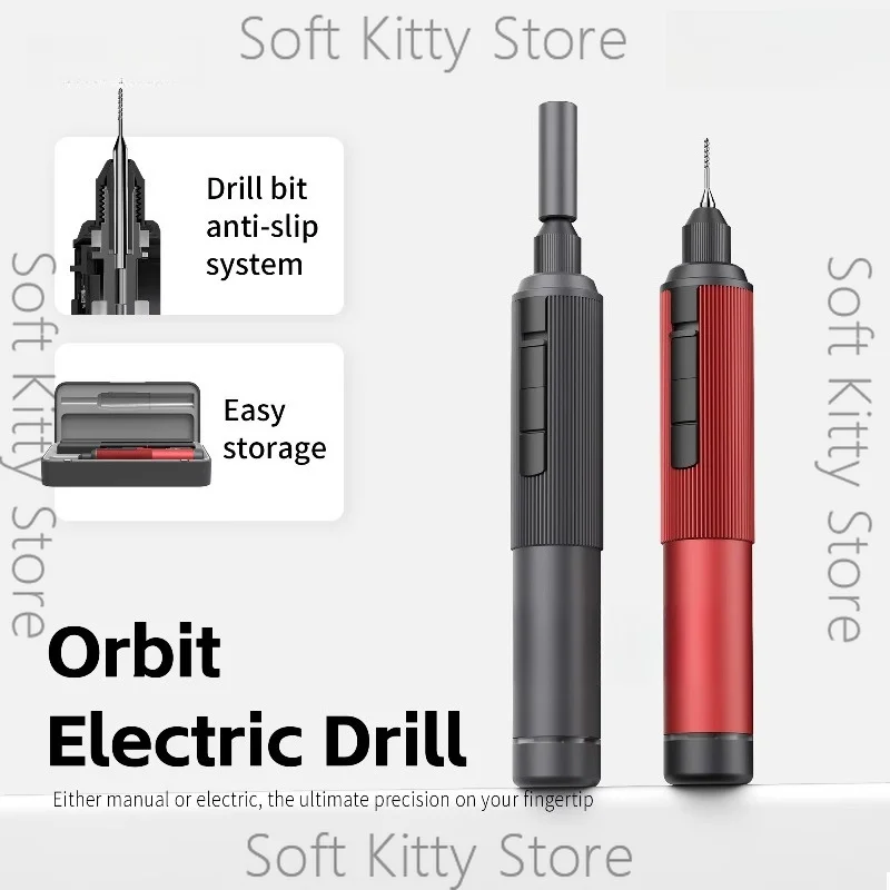 AT-ED01 Orbit Electric Hand Drill Dual Mode Screwdriver for Gunpla Model DIY Plastic Wood Soft Metal Drilling Hobby Tools