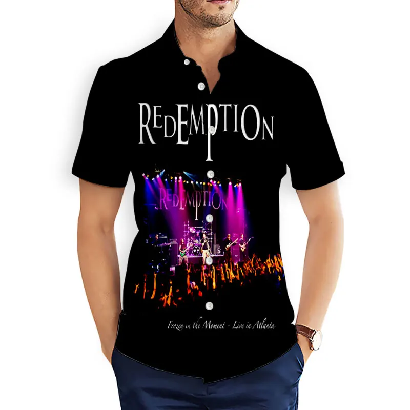 Redemption Band  3D Printed  Fashion Casual Shirts Men's /Women's  Short Sleeves Loose Breathable  Hawaii  Shirts